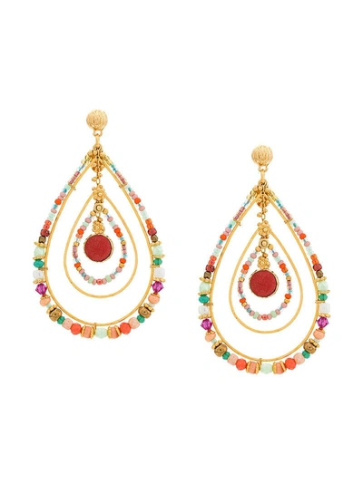 Shop Gas Bijoux Aurore Drop Earrings - Multicolour