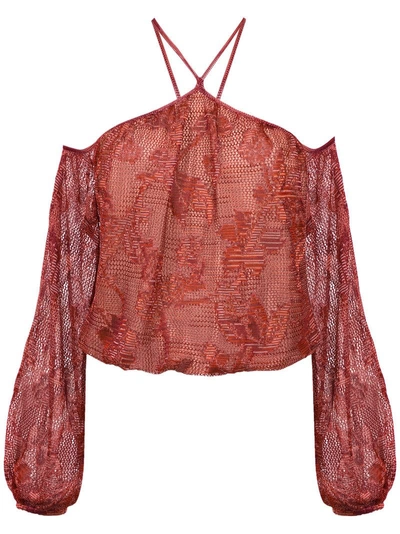 Shop Cecilia Prado Mariam Knit Blouse - Red