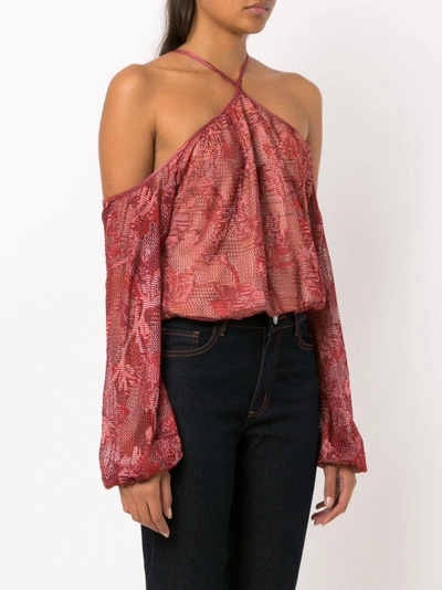 Shop Cecilia Prado Mariam Knit Blouse - Red