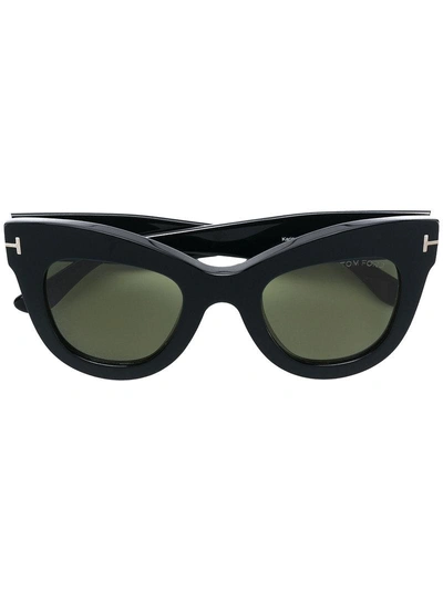 Shop Tom Ford Eyewear Cat Eye Sunglasses - Black