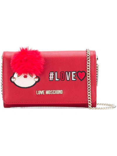 Shop Love Moschino Love Foldover Crossbody Bag