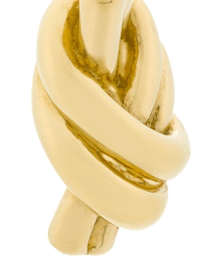 Shop Jw Anderson Gold Metallic Knot Earrings