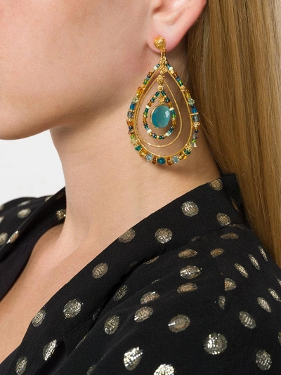 Shop Gas Bijoux Aurore Drop Earrings - Multicolour