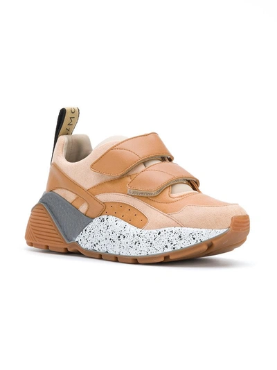 Stella Mccartney Eclypse Hook-and-loop Sneaker In Neutrals