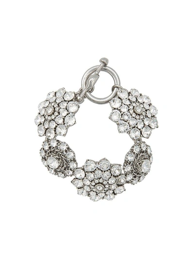 Shop Oscar De La Renta Jeweled Bracelet - Metallic