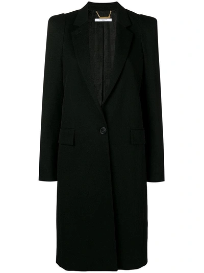 Shop Givenchy Single Breasted Coat - Black