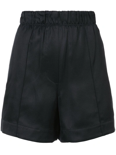 Shop Helmut Lang Pull On Shorts In Black