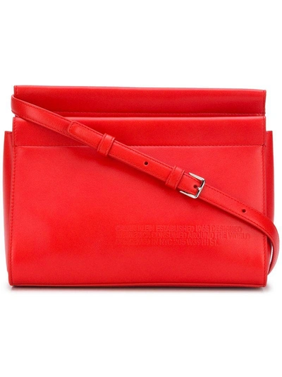 Shop Calvin Klein 205w39nyc Zipped Crossbody Bag - Red