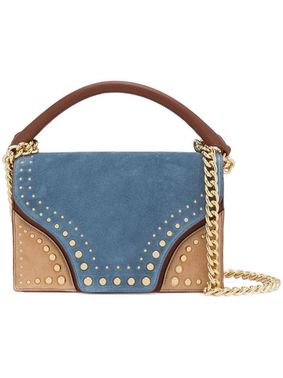 Shop Diane Von Furstenberg Dvf  Studded Shoulder Bag - Multicolour