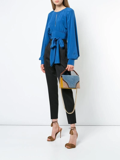 Shop Diane Von Furstenberg Dvf  Studded Shoulder Bag - Multicolour