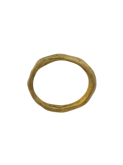 Shop Rosa Maria Uneven Textured Ring - Metallic
