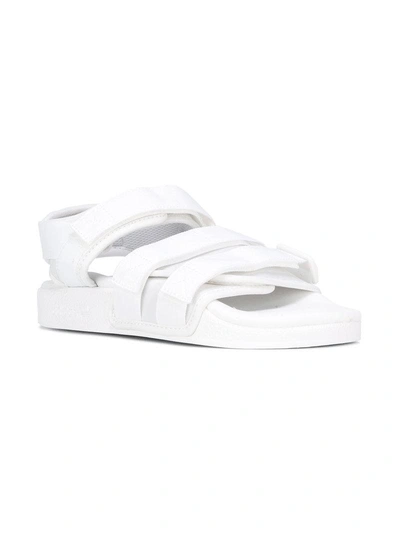 Shop Adidas Originals Adilette Sandals In White