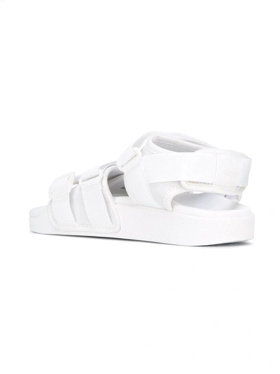 Shop Adidas Originals Adilette Sandals In White