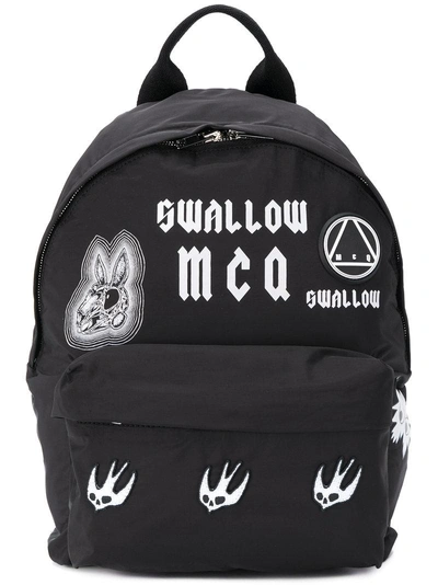 Shop Mcq By Alexander Mcqueen Mcq Alexander Mcqueen Swallow Patch Backpack - Black