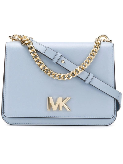 Shop Michael Michael Kors Mott Crossbody Bag - Blue