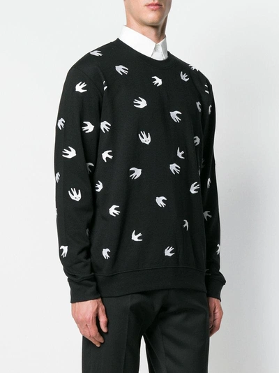 Swallow embroidered sweater