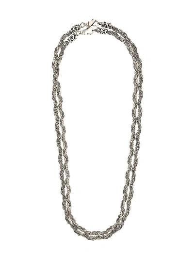 Shop Emanuele Bicocchi Double Chain Necklace - Metallic