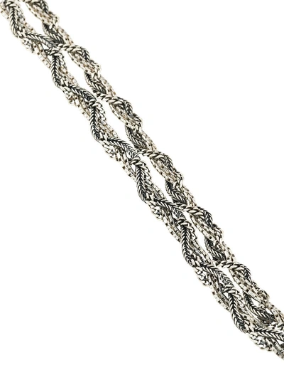 Shop Emanuele Bicocchi Double Chain Necklace - Metallic