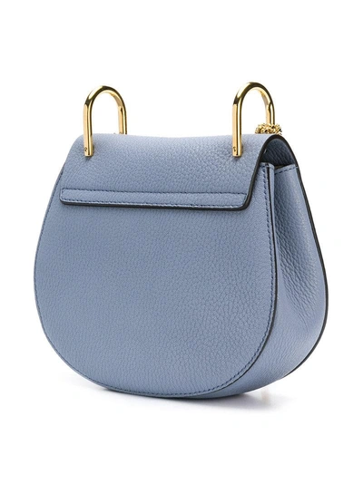 Shop Chloé Drew Shoulder Bag In Blue