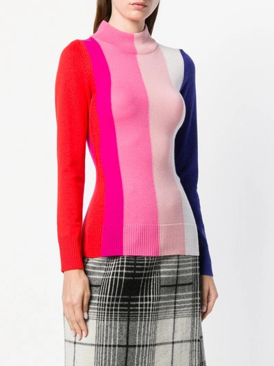 Shop Paper London Dolly Rainbow Stripe Sweater - Pink