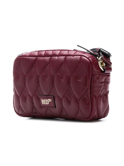 Shop Red Valentino Red(v) Heart Quilted Crossbody Bag