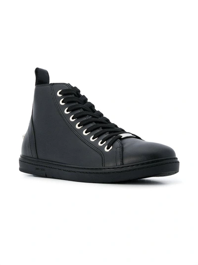 Shop Jimmy Choo Coltsly Hi-top Sneakers - Black