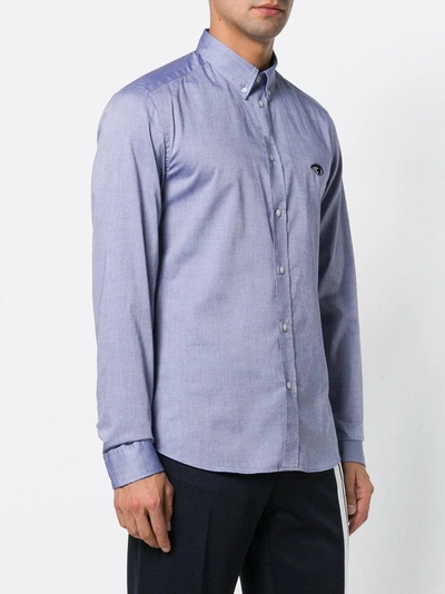 Shop Kenzo Button Down Shirt - Blue