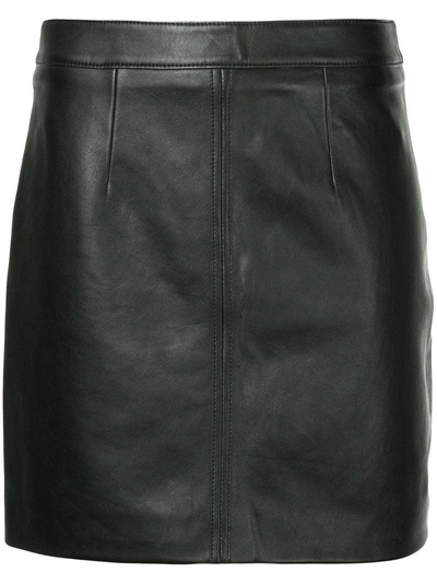 Shop Nobody Denim Cleanline Leather Skirt Blk Leather - Black