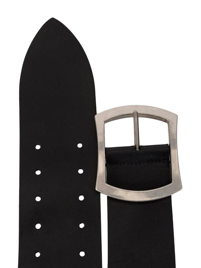 Shop Ann Demeulemeester Adjustable Buckle Belt In Black