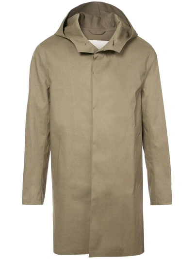 Shop Mackintosh Hooded Coat - Green