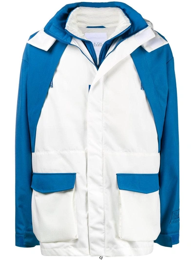 Shop Napa By Martine Rose Blue And White Rainforest Jacket