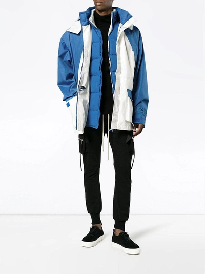 Shop Napa By Martine Rose Blue And White Rainforest Jacket