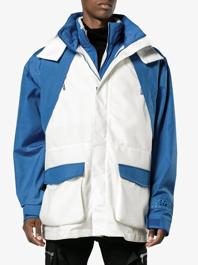 Shop Napa By Martine Rose Blue And White Rainforest Jacket