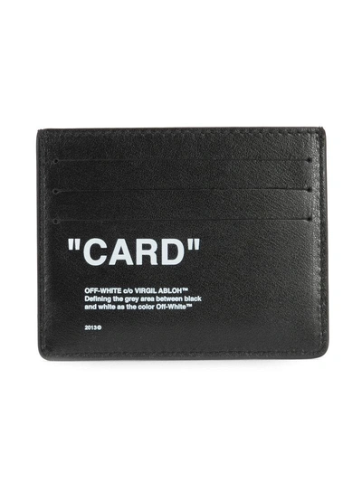Shop Off-white Classic Cardholder In Black