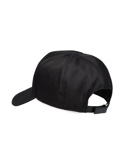 Shop Prada Printed Baseball Cap - Black