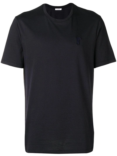 Shop Versace Collection Medusa Patch T-shirt - Blue