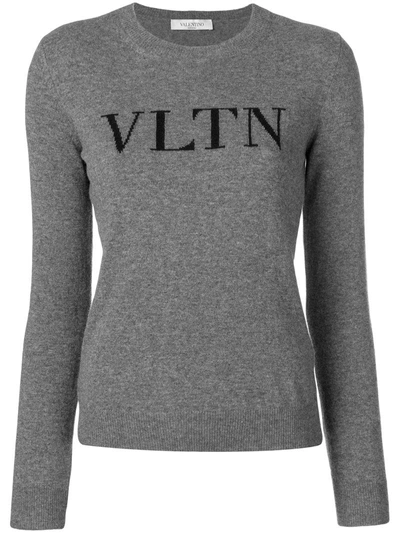 Shop Valentino Vltn Jumper - Grey