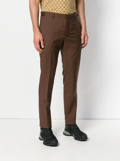 Shop Prada Perfectly Tailored Trousers - Brown