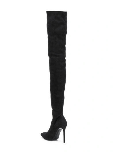 Shop Marc Ellis Thigh High Stiletto Boots - Black