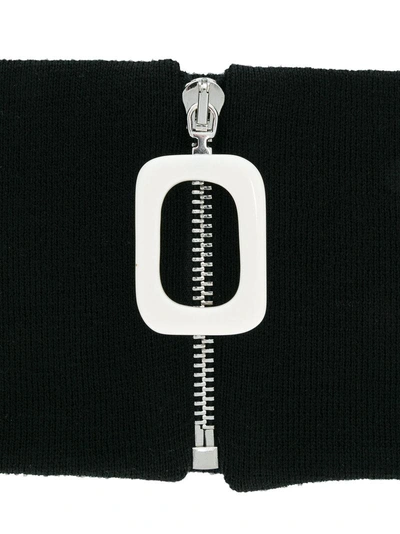 Shop Jw Anderson Halsband Mit Reissverschluss - Schwarz In Black