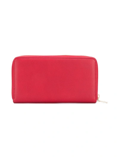 Shop Love Moschino Love Zipped Wallet - Red