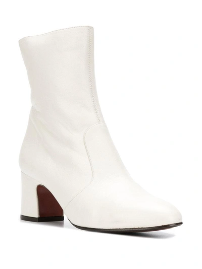 Shop Chie Mihara Naylon Low-heel Boots - White