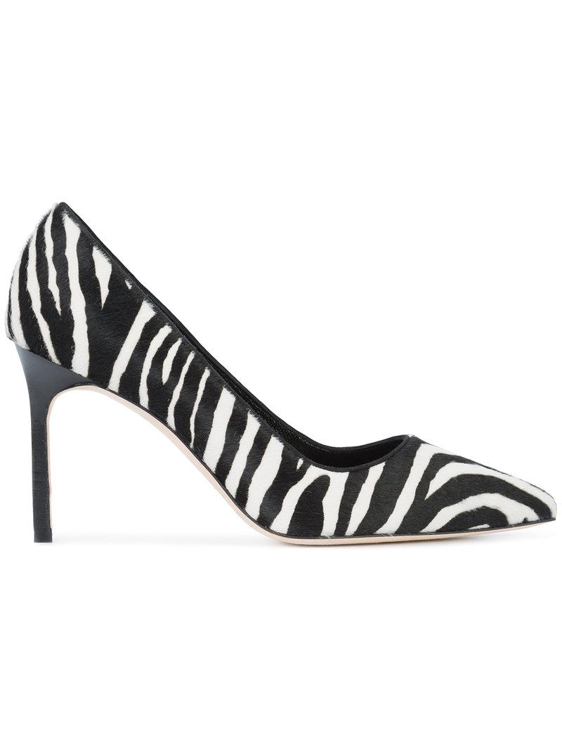 manolo blahnik zebra pumps