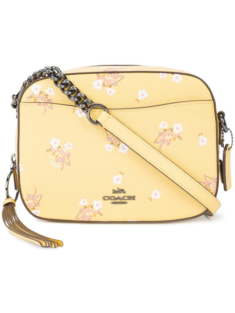 coach camera bag floral