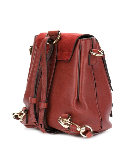 Shop Chloé Faye Mini Backpack - Red