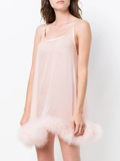 Shop Gilda & Pearl Transparent Fluffy Style Nighwear - Pink & Purple