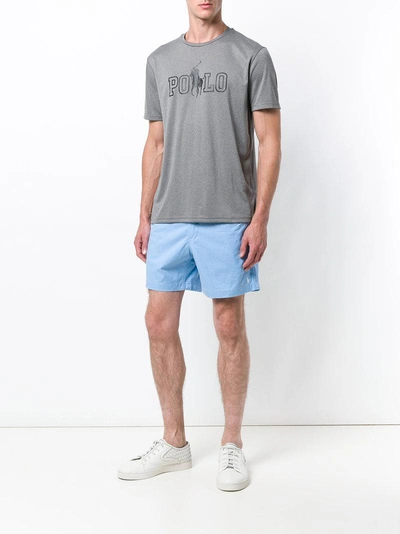 Shop Polo Ralph Lauren Elasticated Waist Shorts - Blue