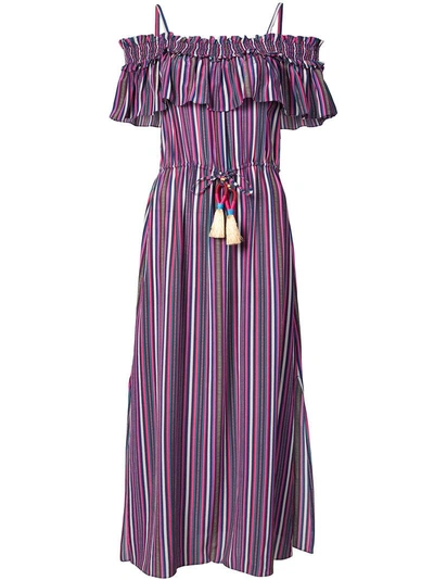 Shop Figue Mirella Striped Dress - Pink