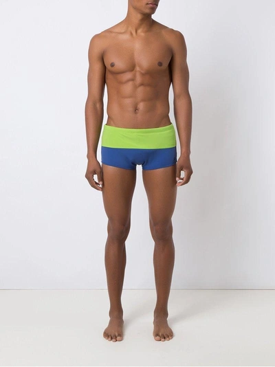 Shop Amir Slama Two-tone Trunks