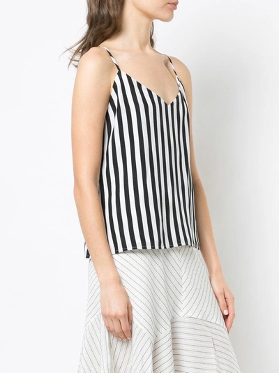 Shop L Agence Striped Cami Top In White